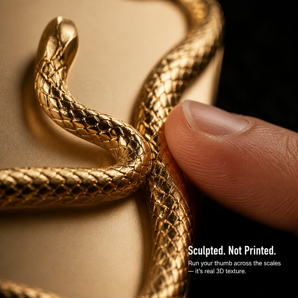 Serpentine Luxe™ — Wear Your iPhone Like a Sculpted Piece of Jewelry