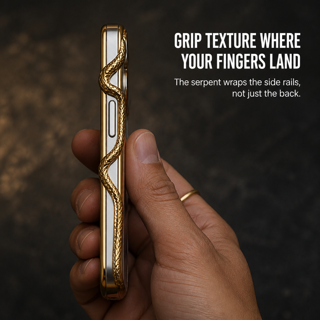 Serpentine Luxe™ — Wear Your iPhone Like a Sculpted Piece of Jewelry