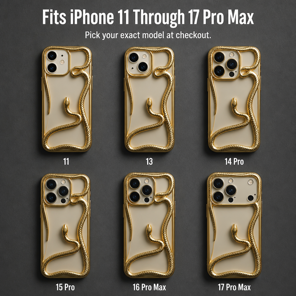 Serpentine Luxe™ — Wear Your iPhone Like a Sculpted Piece of Jewelry