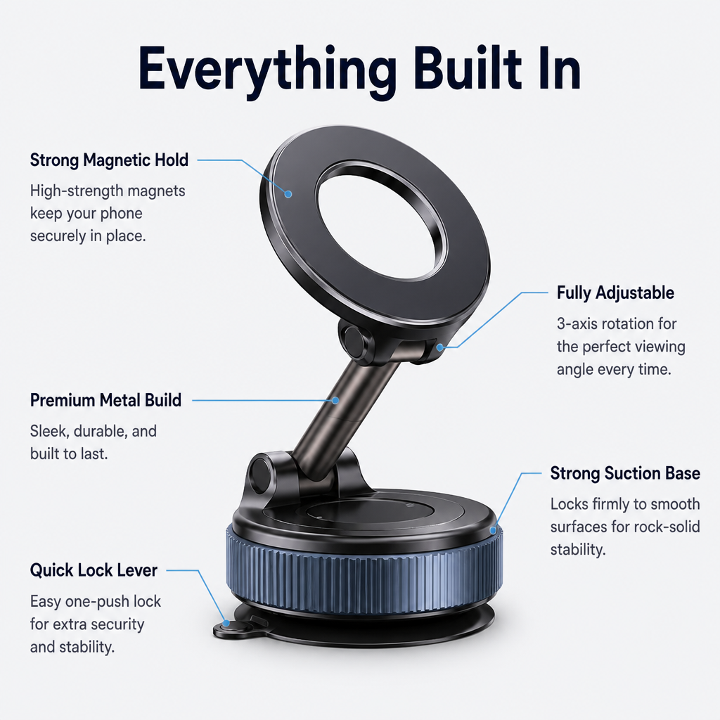 MagnaHold™ — Lock Your Phone Like It’s Welded in Place, No Matter the Ride