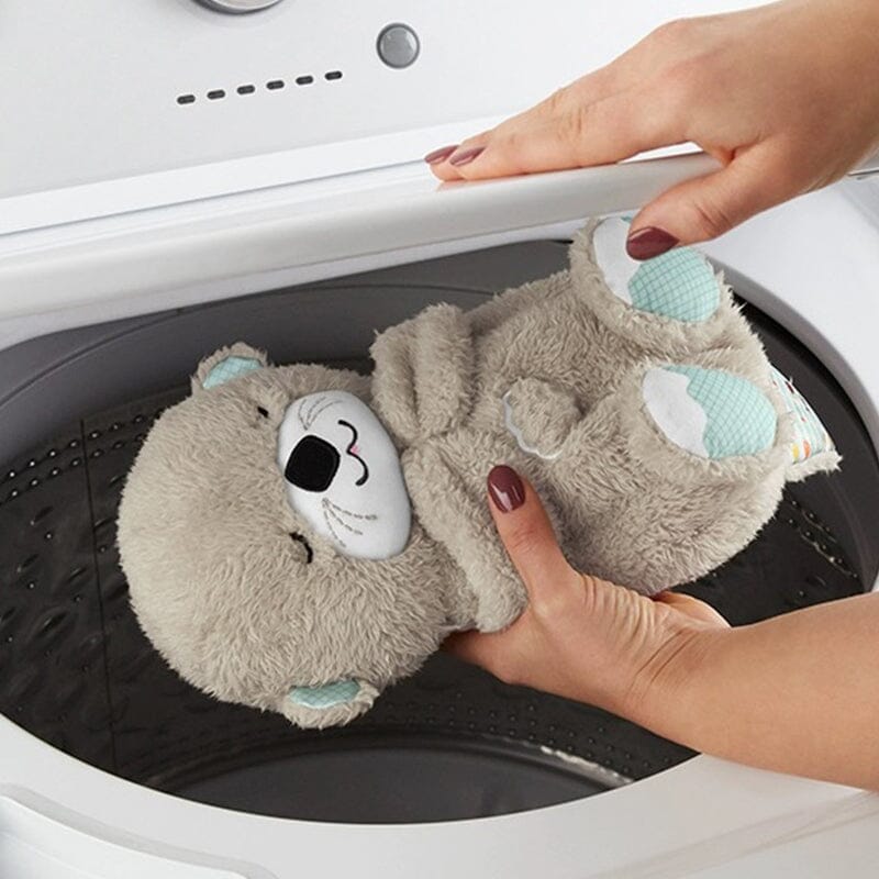 Soothing Plush Toy with Heartbeat and Sound Features – Otter