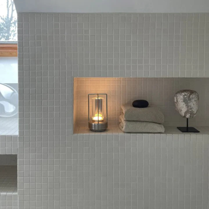 Lumiere Lantern Cordless Crystal Table Lamp