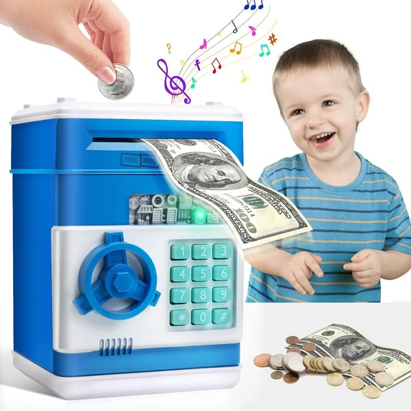 Mini Piggy Bank - Safeguards Pocket Money and Turns Saving into Fun Adventure for Kids