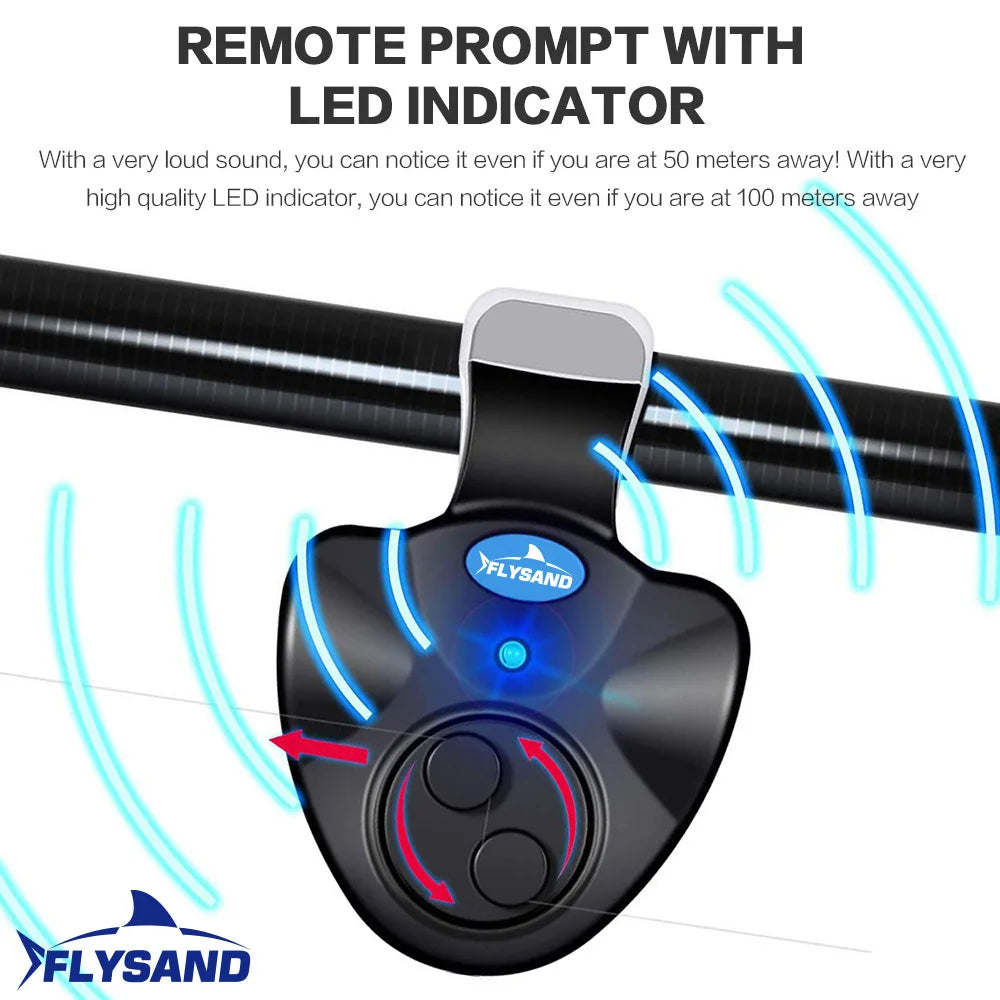 Bright LED Bite Alert for Electronic Fishing Rods