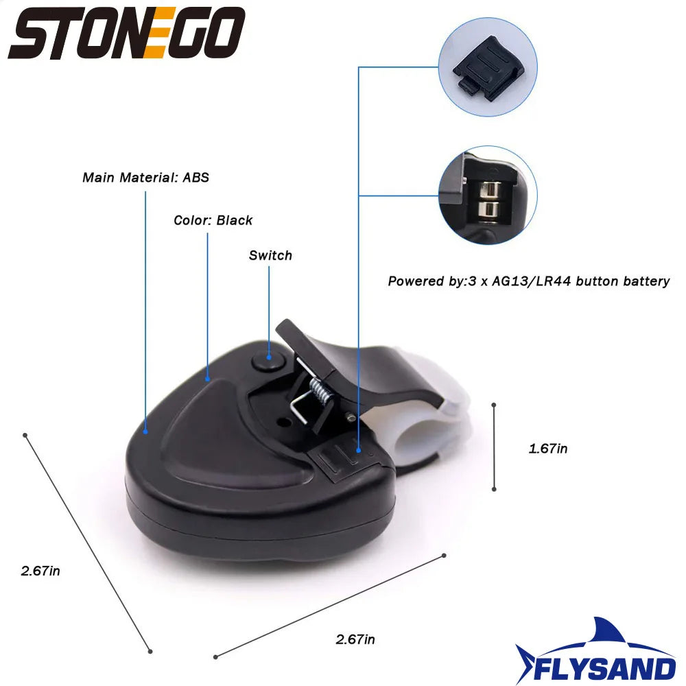 Bright LED Bite Alert for Electronic Fishing Rods