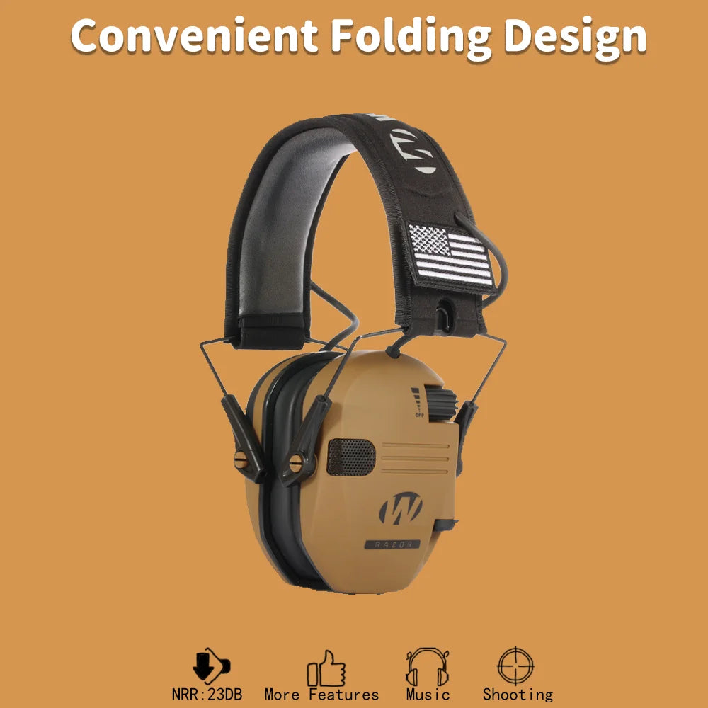 Hearing Protection Earmuffs with Electronic Noise Cancellation