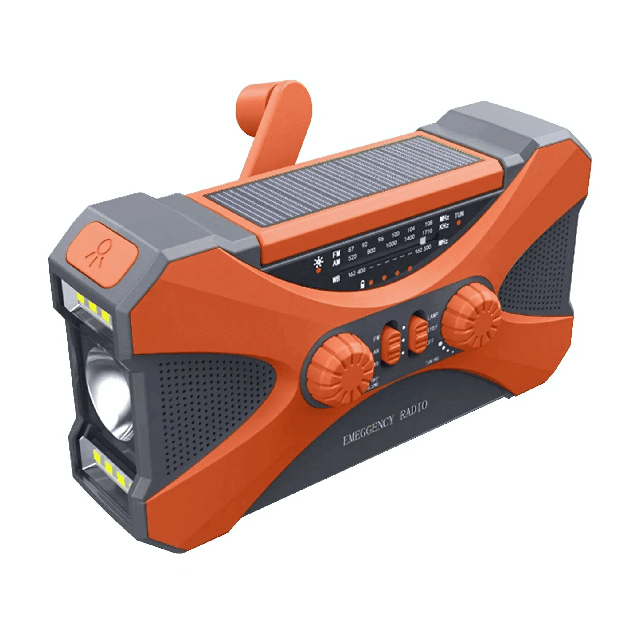 Solar and Hand Crank Emergency Radio with 10,000mAh Power Bank