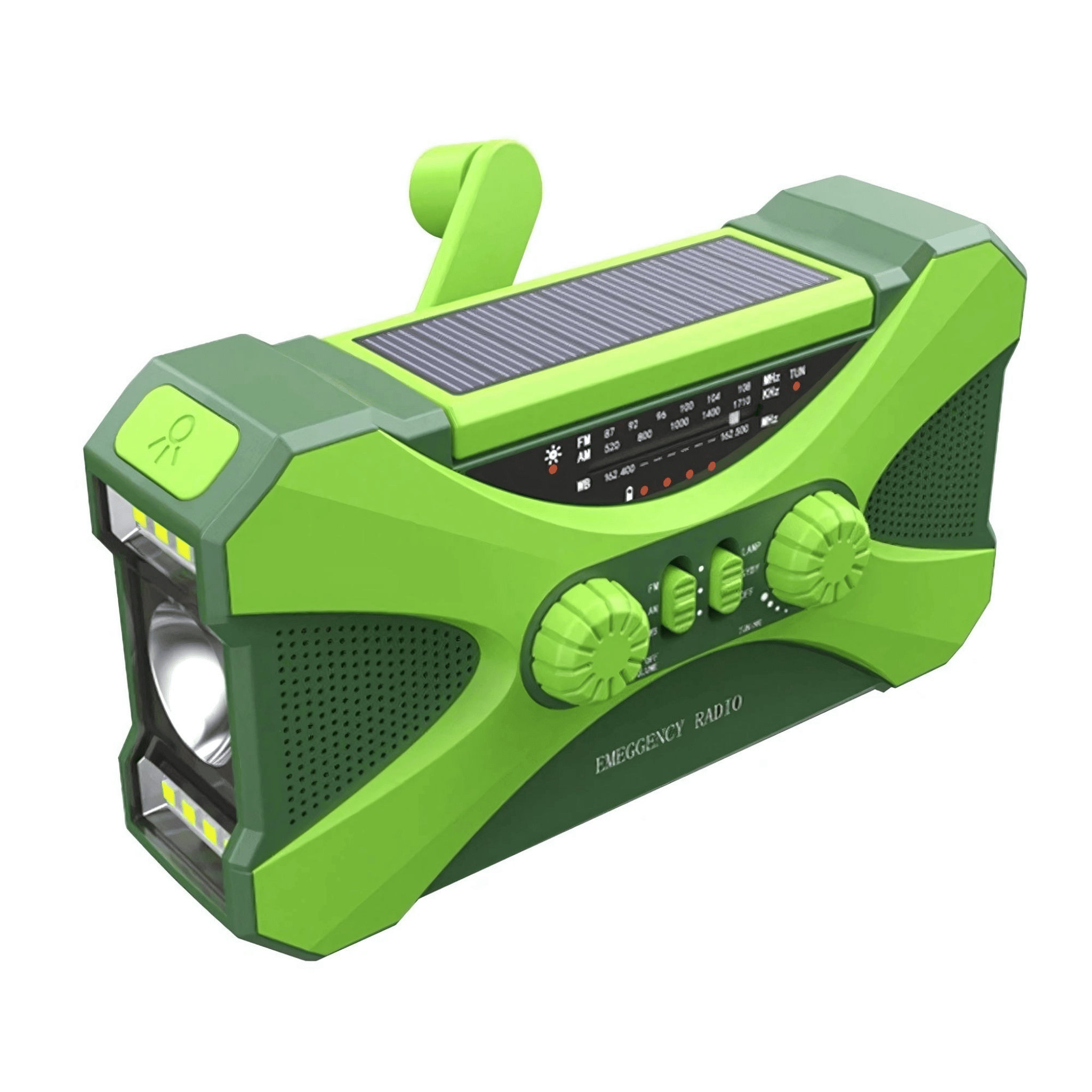 Solar and Hand Crank Emergency Radio with 10,000mAh Power Bank