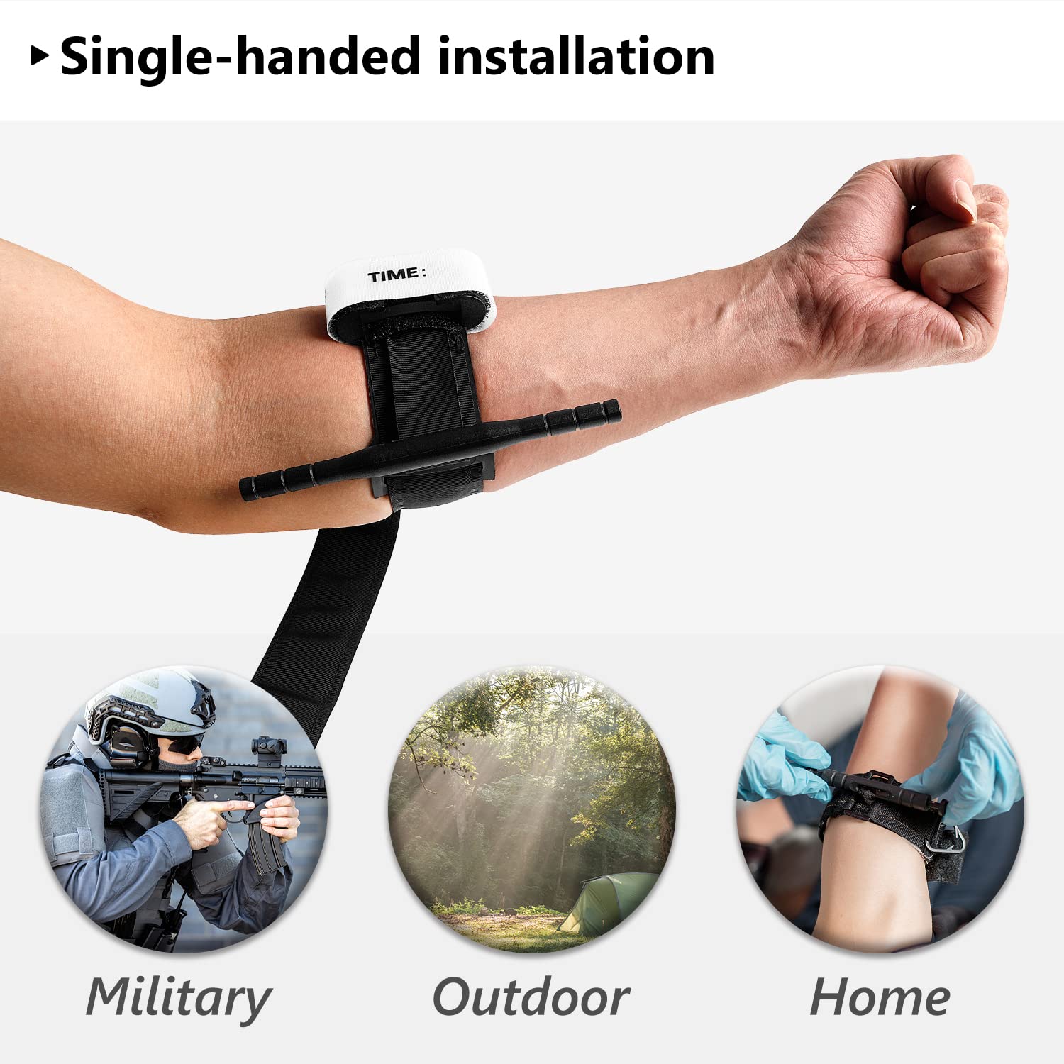 Quick-Apply Trauma Tourniquet for Adults in Emergency Situations