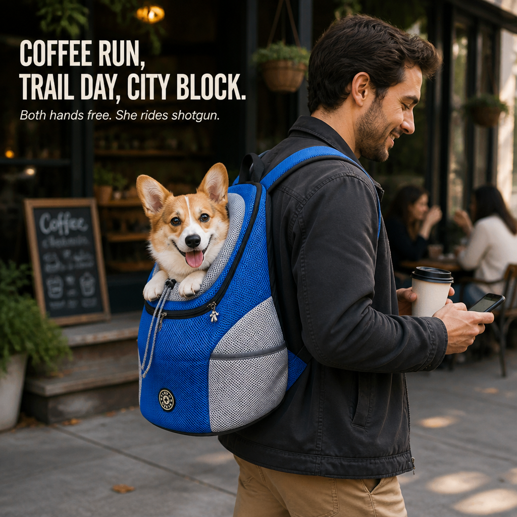 Tailmate™ — Carry Your Small Dog Hands-Free On Every Walk, Hike & Errand