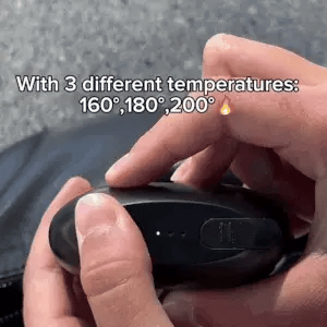 Cordless Electric Straightening Brush with 3 Heat Settings