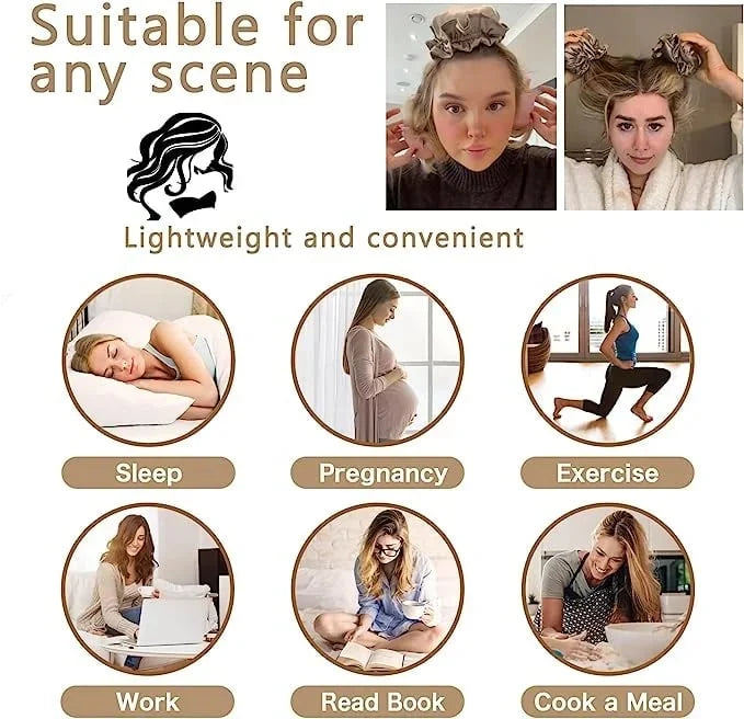 Set of Satin Heatless Curling Buns | 1+1 FREE