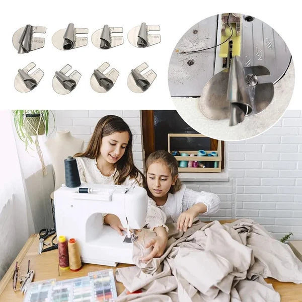 8-Piece Set of Spiral Sewing Foot Attachments