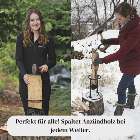 Wood Splitter for Safe and Effortless Log Cutting with Power Control