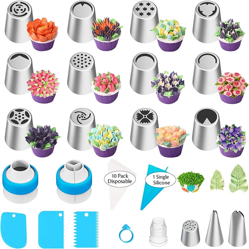 Flower Frosting Tips Nozzles for Cake Decorating