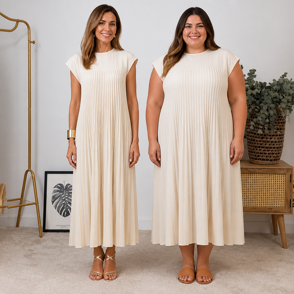SeraphaBelle™ Pleated Maxi Dress — Embrace Confidence and Comfort That Moves With You All Day