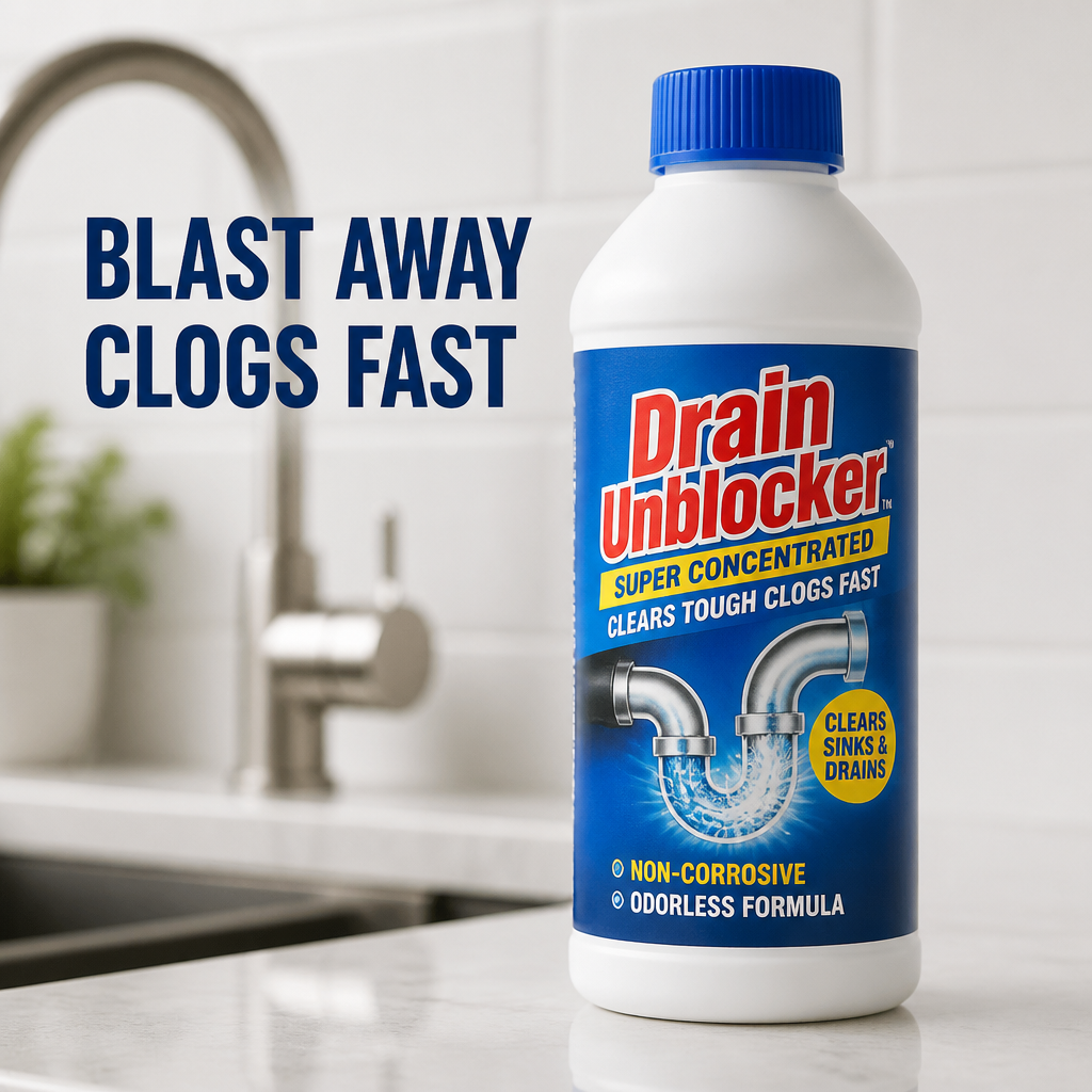Drain Unblocker™ — Blast Away Clogs Fast and Breathe Fresh Again