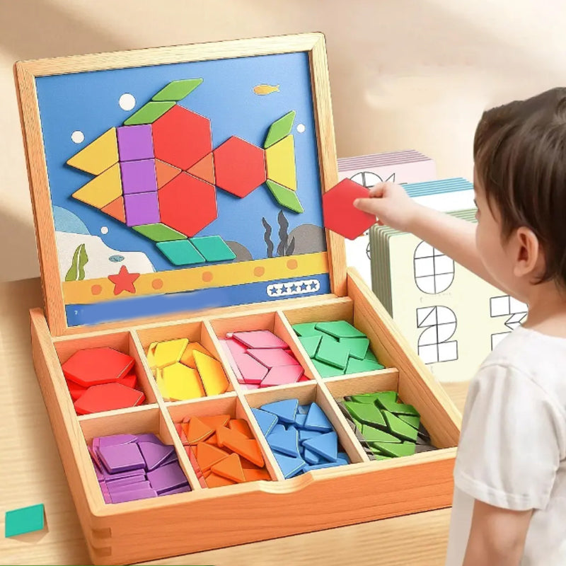 Magnetic Wood Puzzle™ — Spark Imagination and Build Confidence Wherever Play Takes Them
