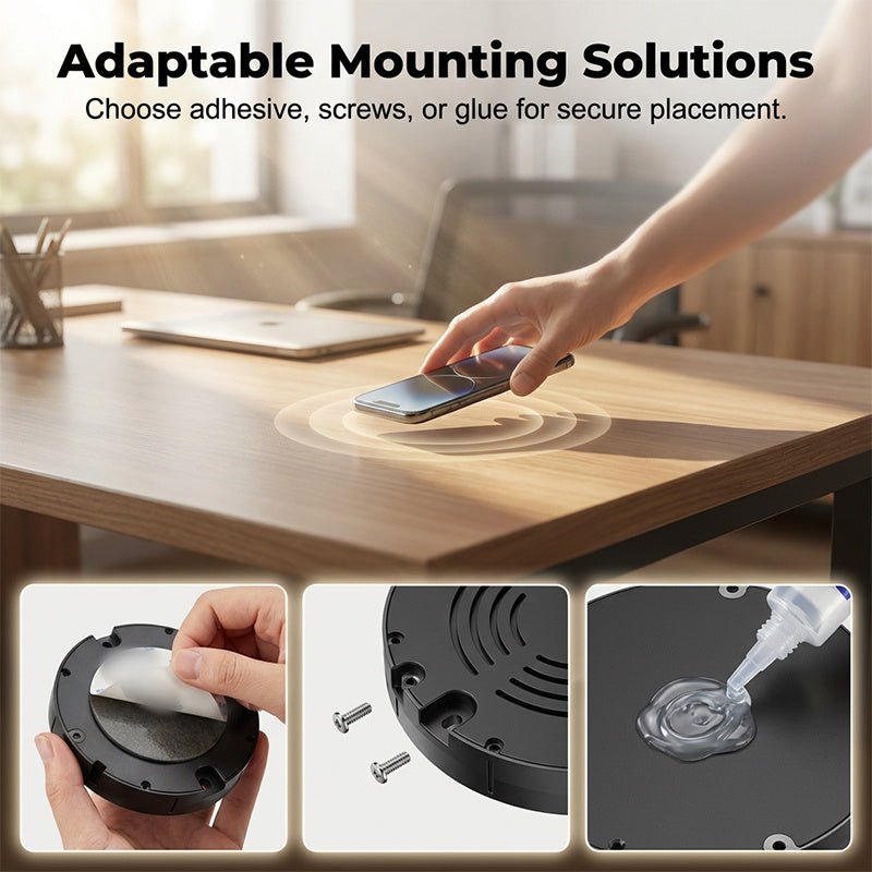 Charging Hub for Under-Desk Use | Concealed Installation | Drills Through Wood and Stone | HiddenVolt