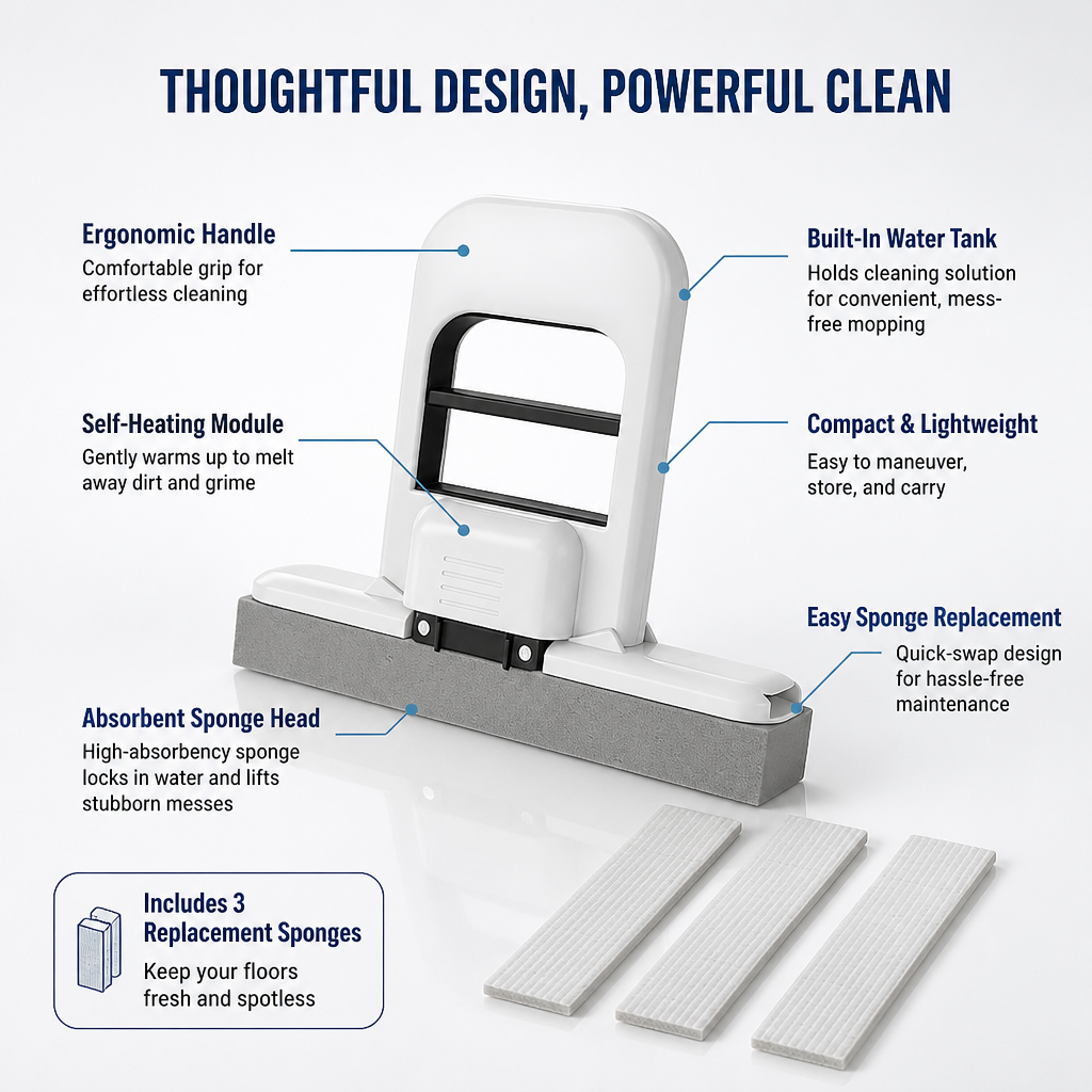 LumiSweep™ Mini Mop — Melt Away Messes Fast and Enjoy Cleaning Again