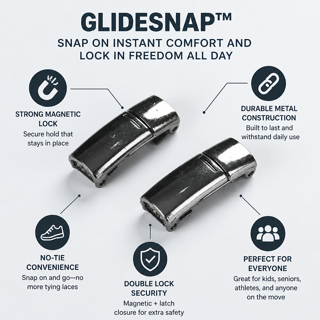 GlideSnap™ — Snap On Instant Comfort and Lock in Freedom All Day