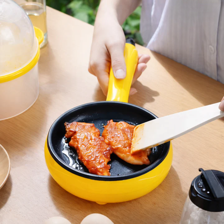 Electric Compact Frying Pan | Non-Stick | Auto Shut-Off | MiniChef