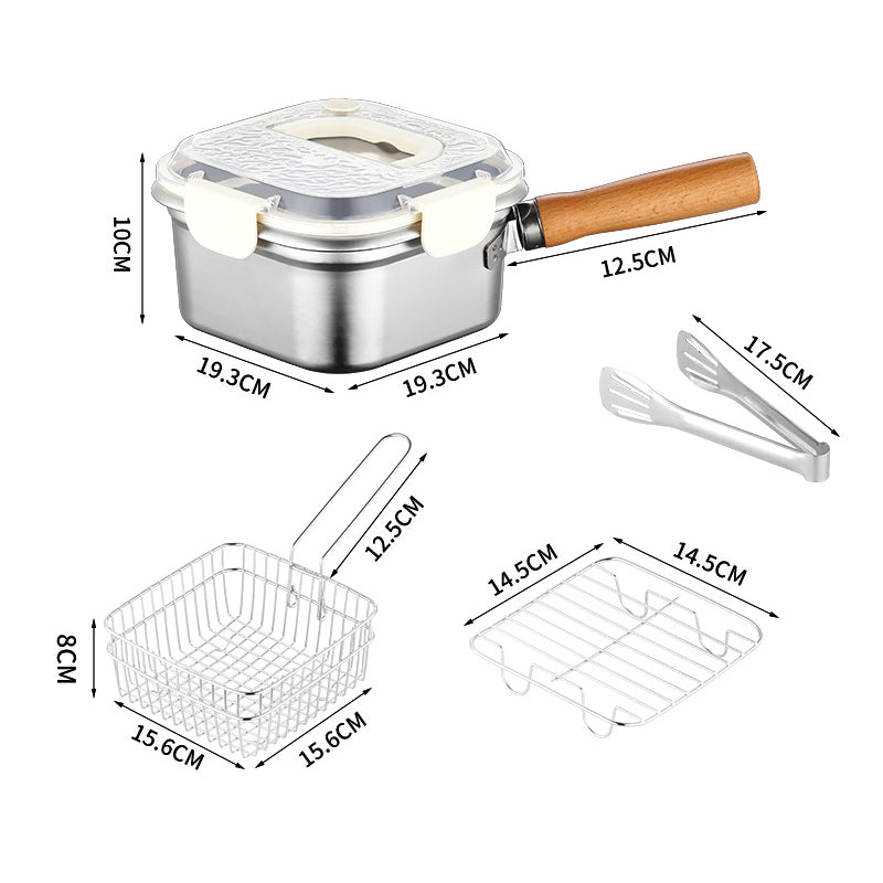 Stainless Steel Deep Fryer – Enjoy Crispy, Healthy Meals Anywhere Effortlessly!