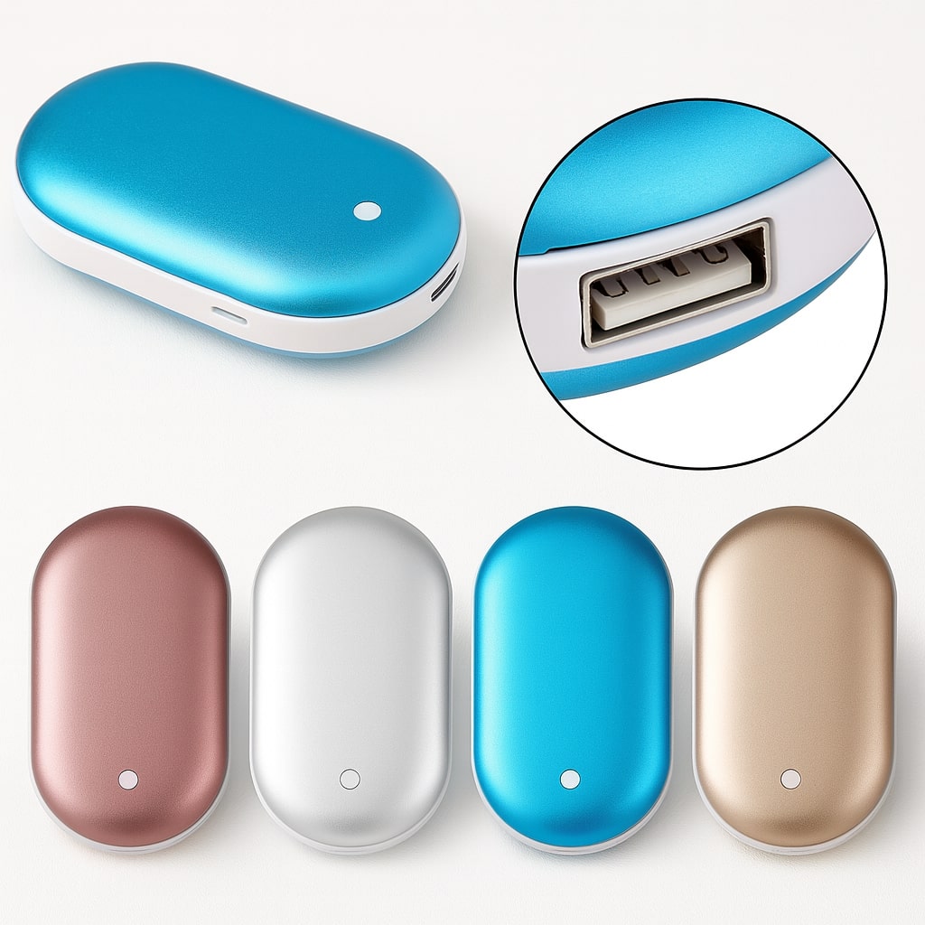 Pocket Heater | Electric Hand Warmer with Power Bank | 3 Heating Settings | HandHimmel
