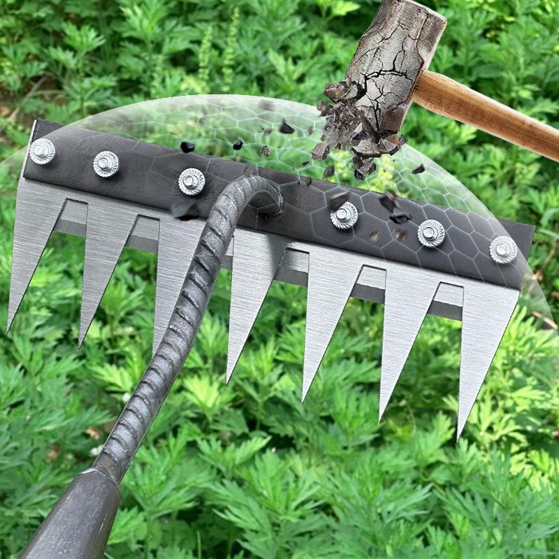 Carbon Steel Garden Weeding Rake
