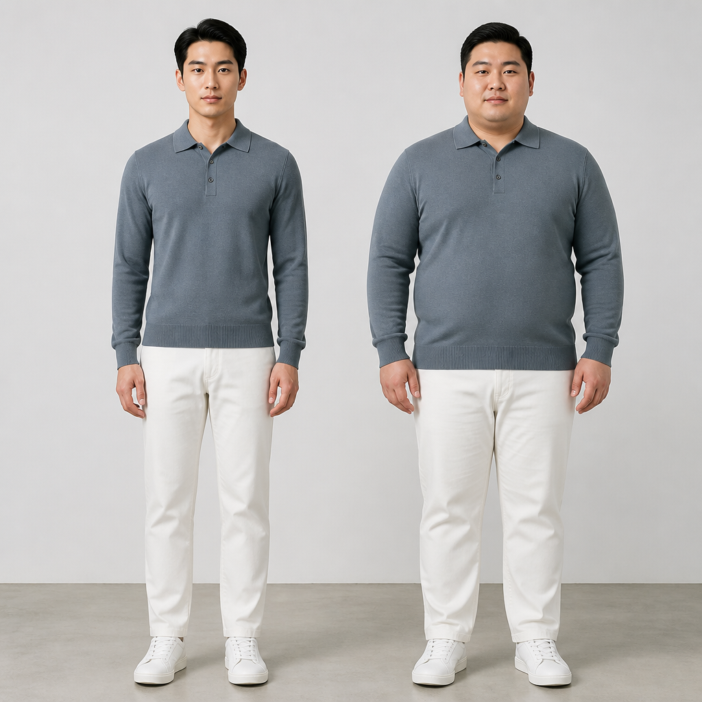 ValorWeave™ – Tailored Knit Polo with Spread Collar & Button Placket