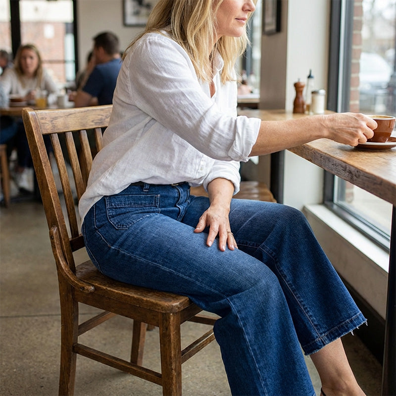 HaloStride™ — Unleash Confidence with Jeans That Celebrate Your Curves and Freedom