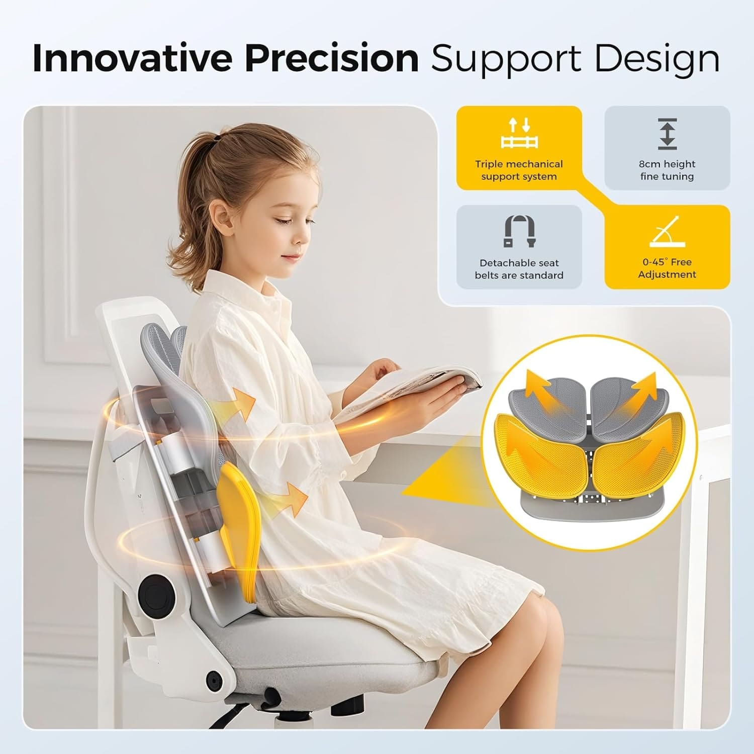Comfort Pillow for Back Relief – Effortless, Relaxed Sitting All Day