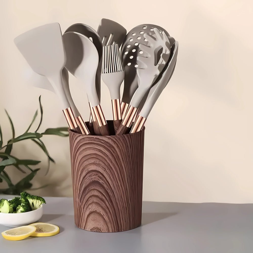 Silicone Kitchen Utensil Set – Scratch-Free Cooking Comfort and Protection