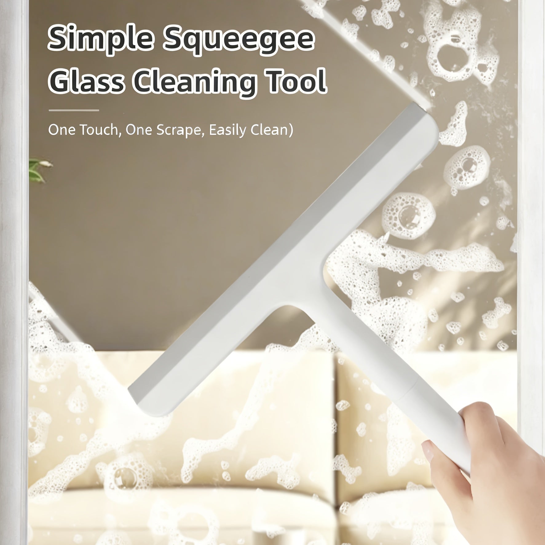Silicone Shower Squeegee with 24 cm Blade Width