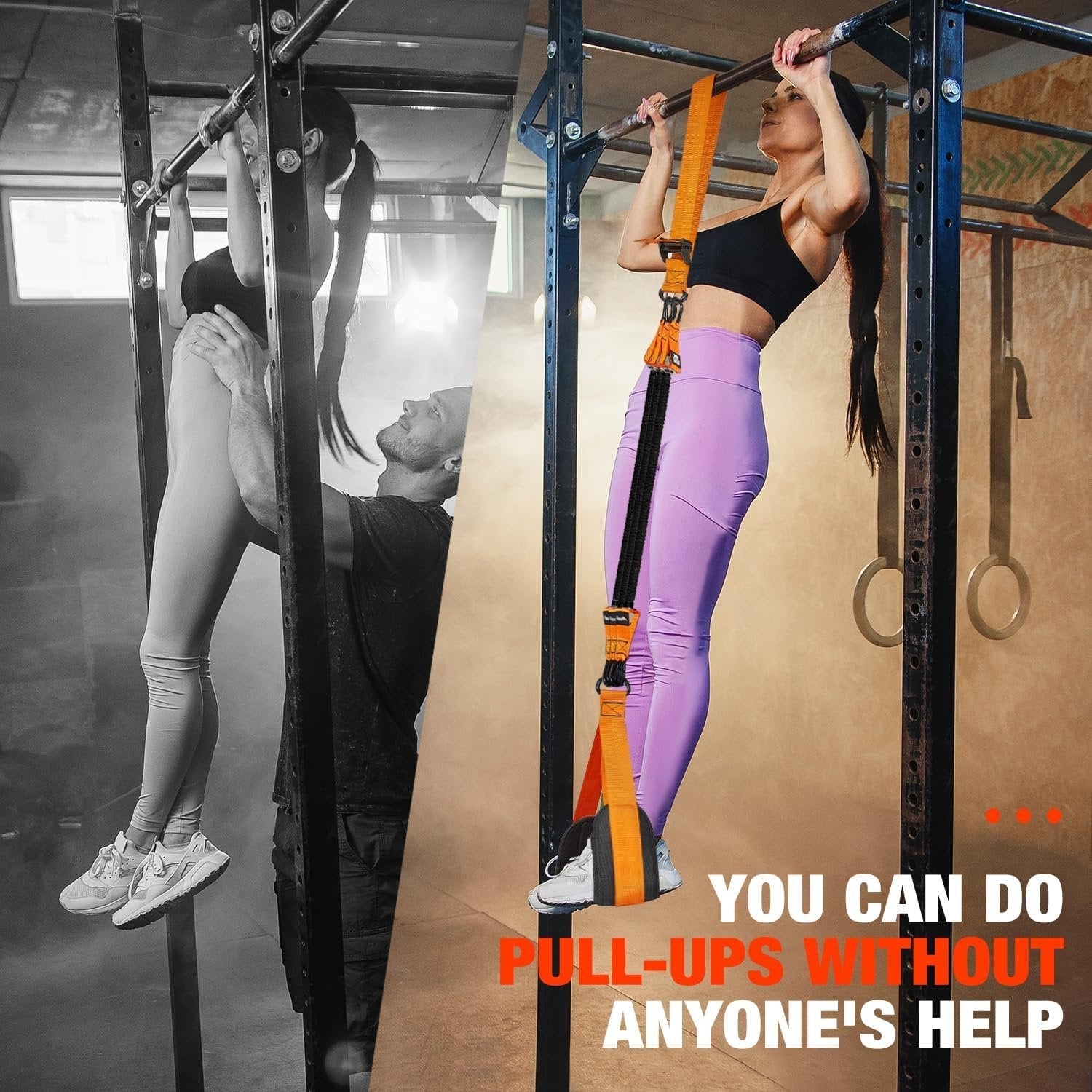 Pull-Up Assistance Band with Dual Foot System