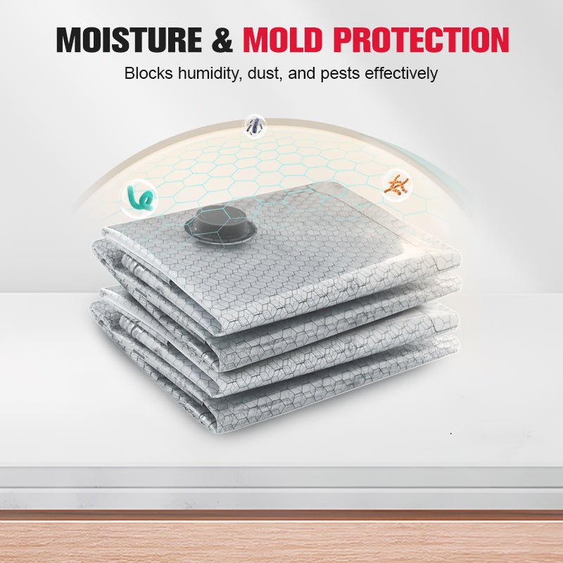 Vacuum Storage Bags with Pump – Save 80% More Space