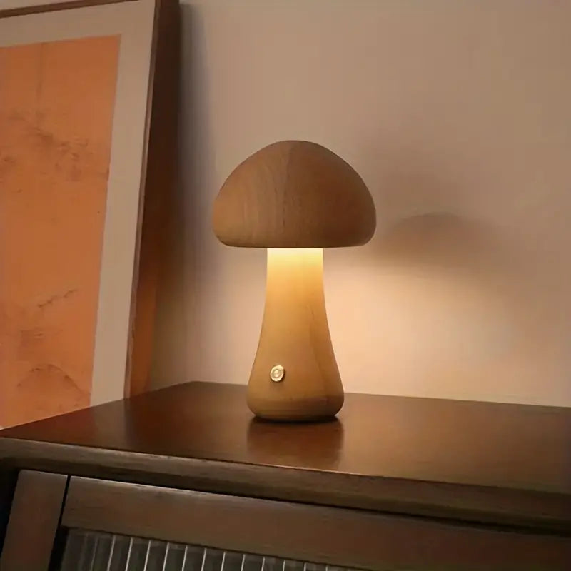 GloedGilde - Elegant Table Lamp in Mushroom Style