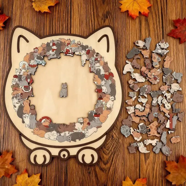 Wooden Cat Puzzle