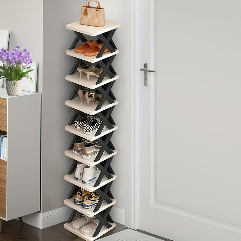 Narrow Shoe Tower Storage Rack