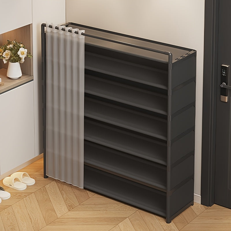 Foldable Shoe Rack with Dust Protection - 4 to 7 Tiers