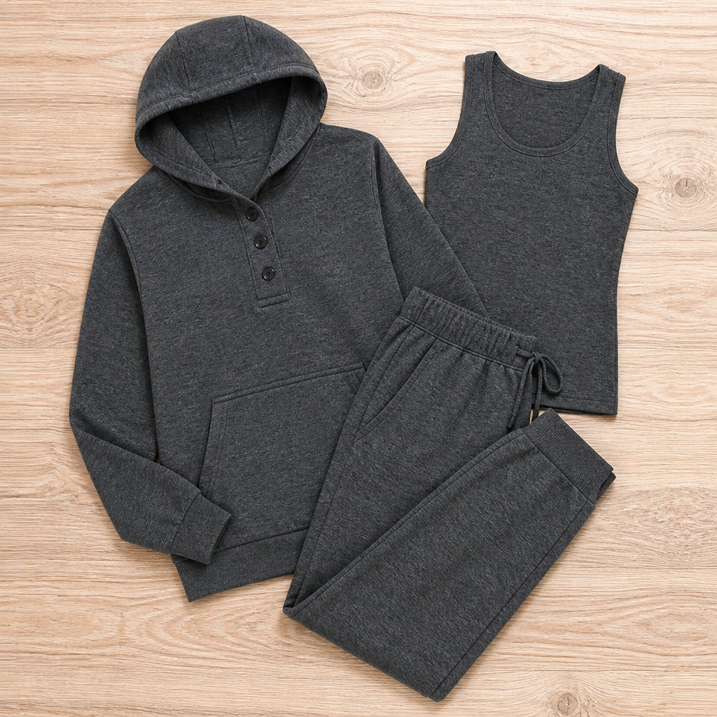 Versaform™ 3-Piece Sweatshirt Set — Slip Into Unmatched Comfort and Effortless Style All Day Long