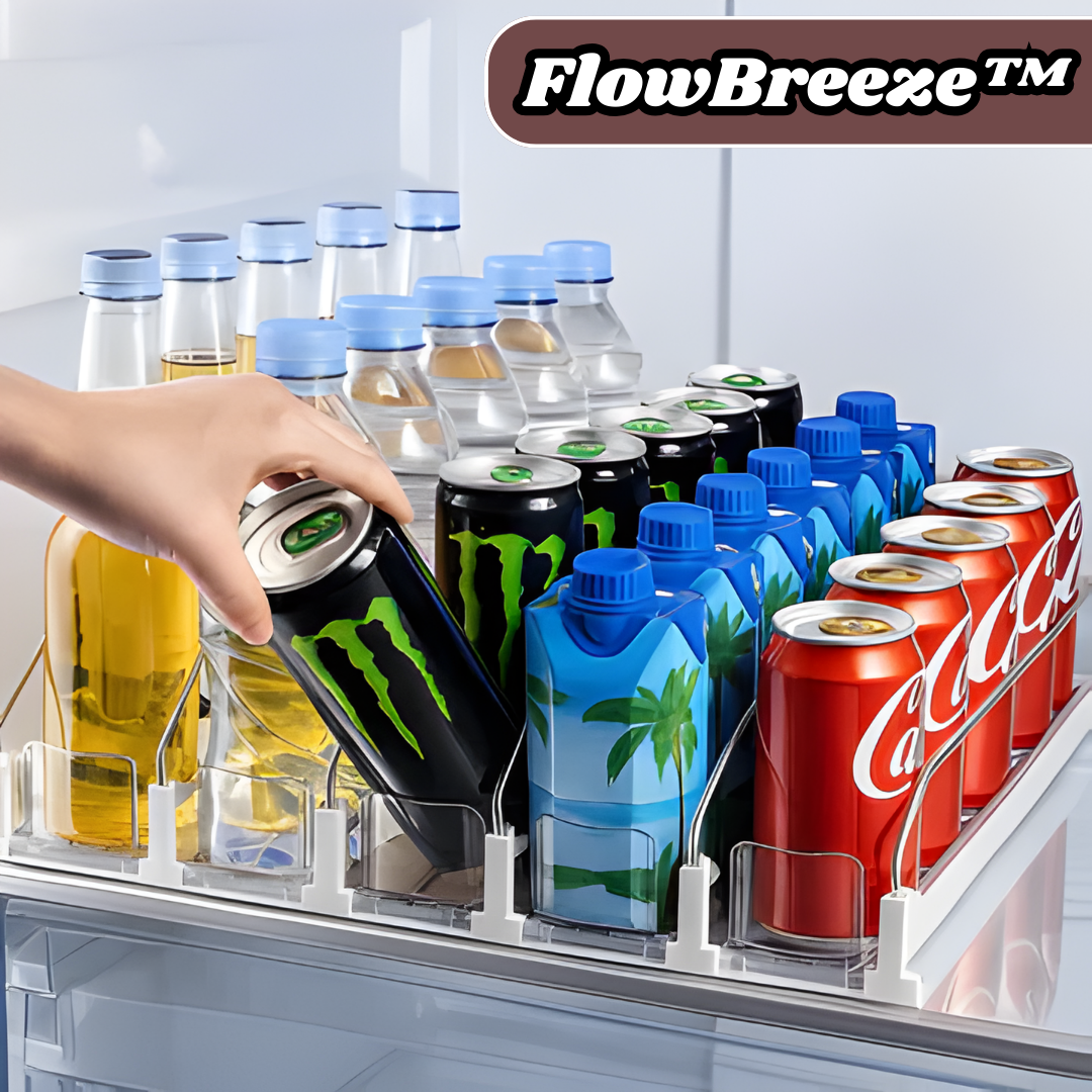 Chill Glide Organizer — Effortlessly Access and Arrange Your Beverages!