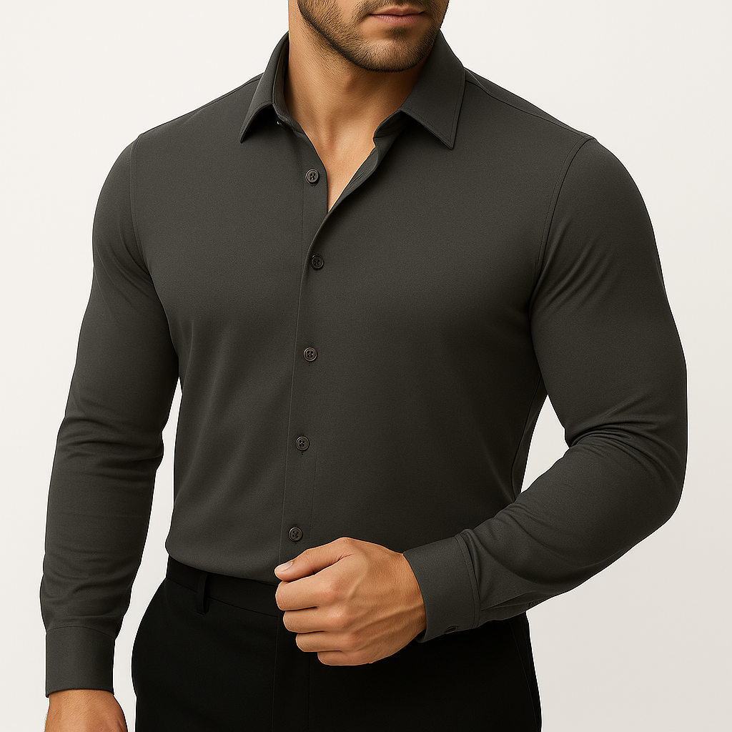 FlexiForm™ Dress Shirt — Move Freely, Look Sharp, Own Every Moment