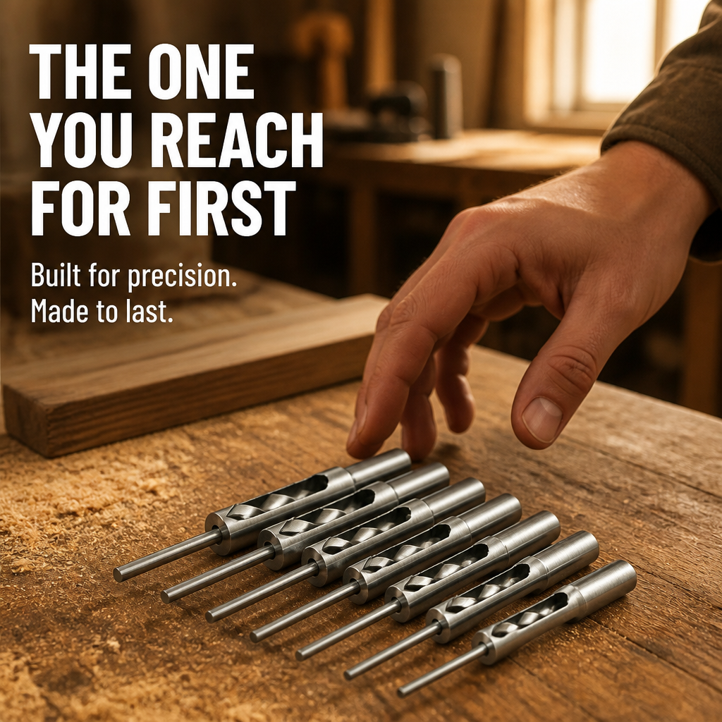 VeroEdge™ Square Hole Drill Bits — Effortless Precision for Flawless, Proud Craftsmanship