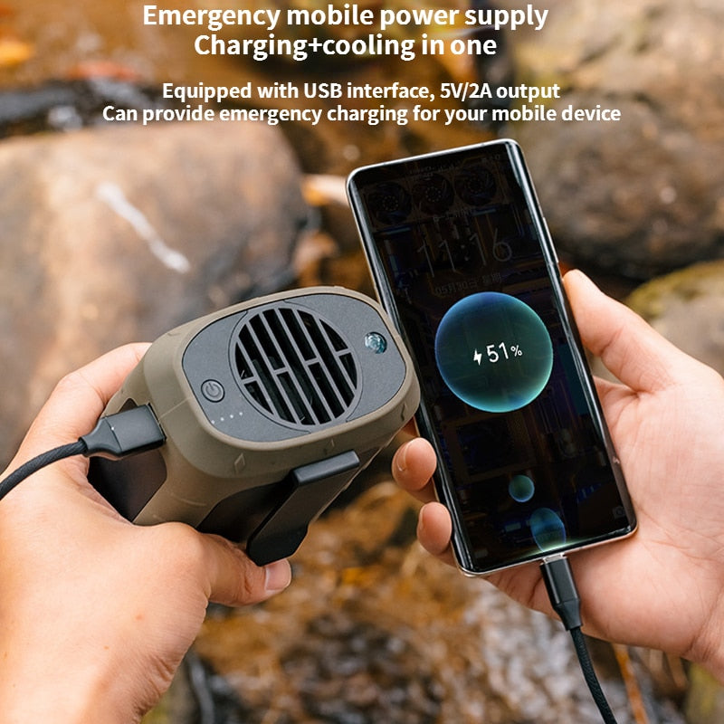 Portable Airflow Device for Fresh Breeze and Freedom on the Go