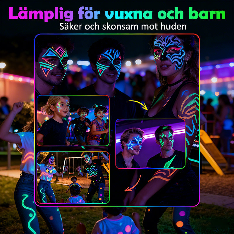 Illuminate Any Space with Stunning Neon Body Art that Captivates