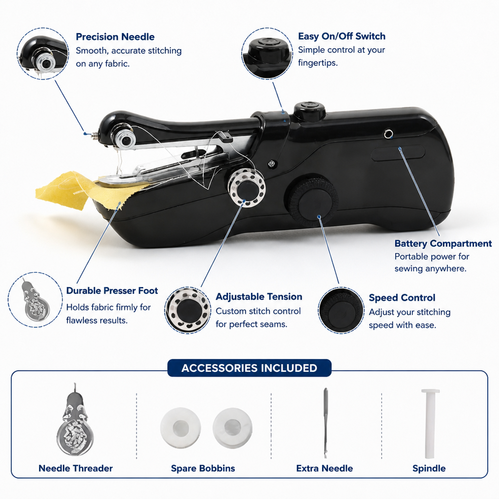 SewSwift™ — Unleash Your Creativity Anywhere with Effortless, Precise Stitching