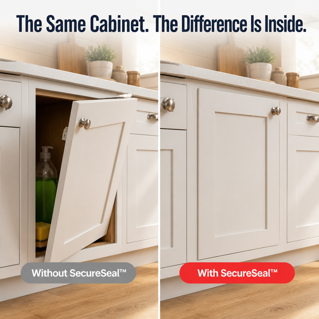 SecureSeal™ — Stop Drawers From Slamming Open in Under 60 Seconds