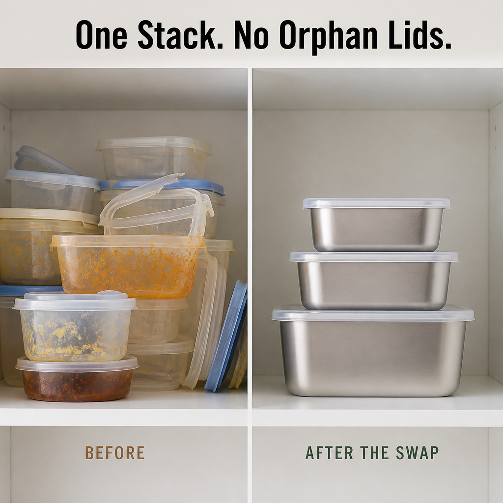 FreshLock™ — Ditch the Plastic Tupperware Drawer for Steel That Lasts