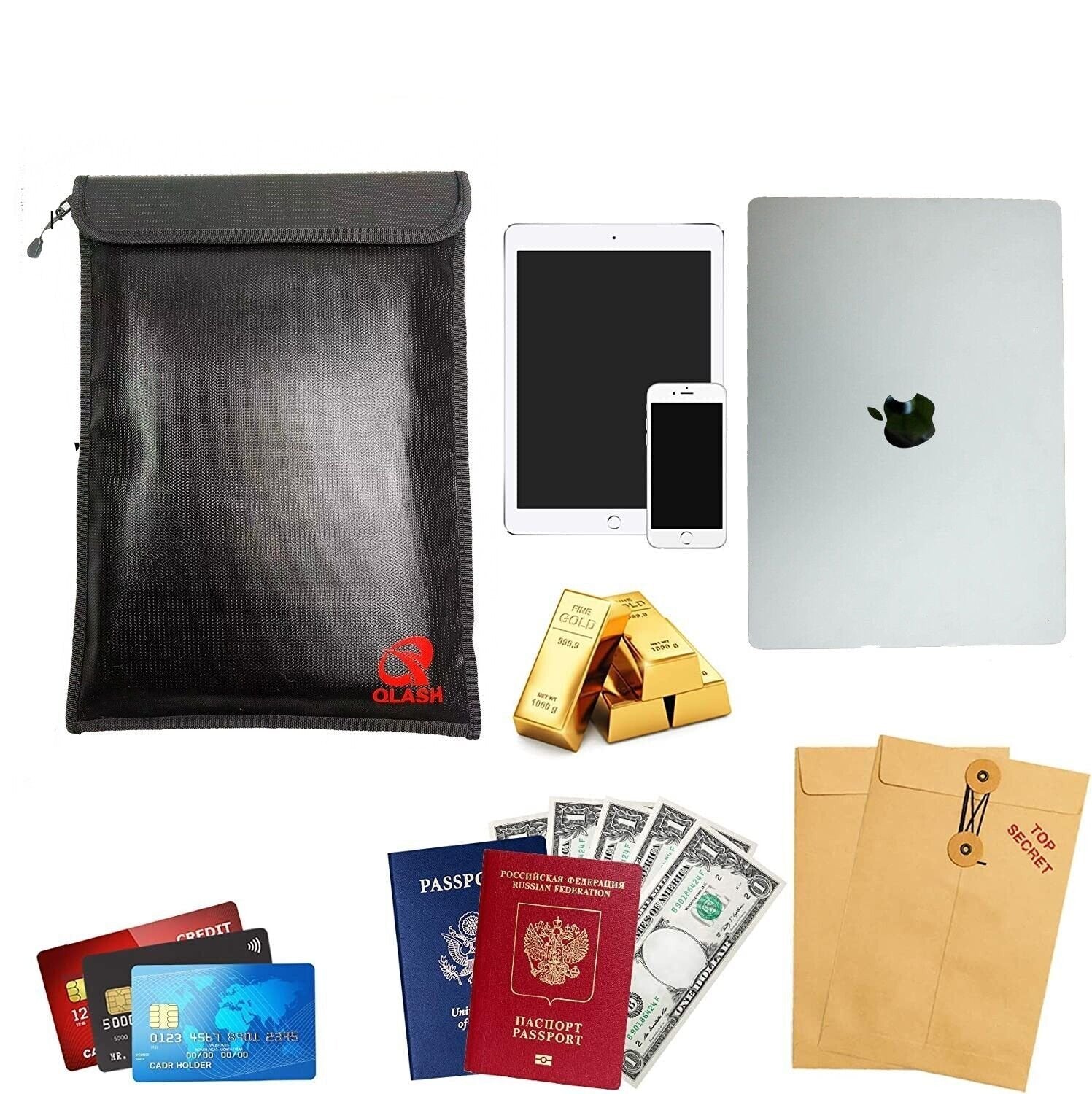 Water-Resistant and Fireproof Bag for Protecting Important Documents